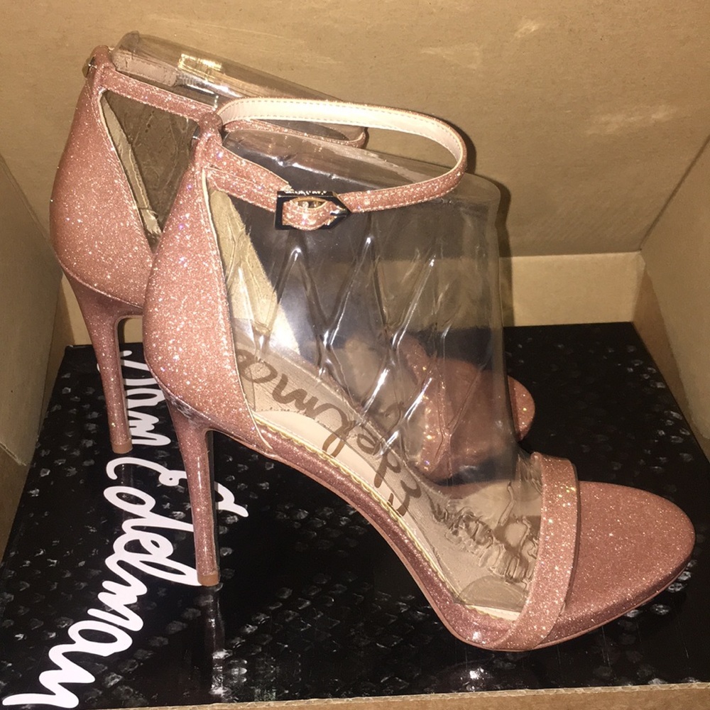 Sam Edelman's Glittered Vinyl Sandals